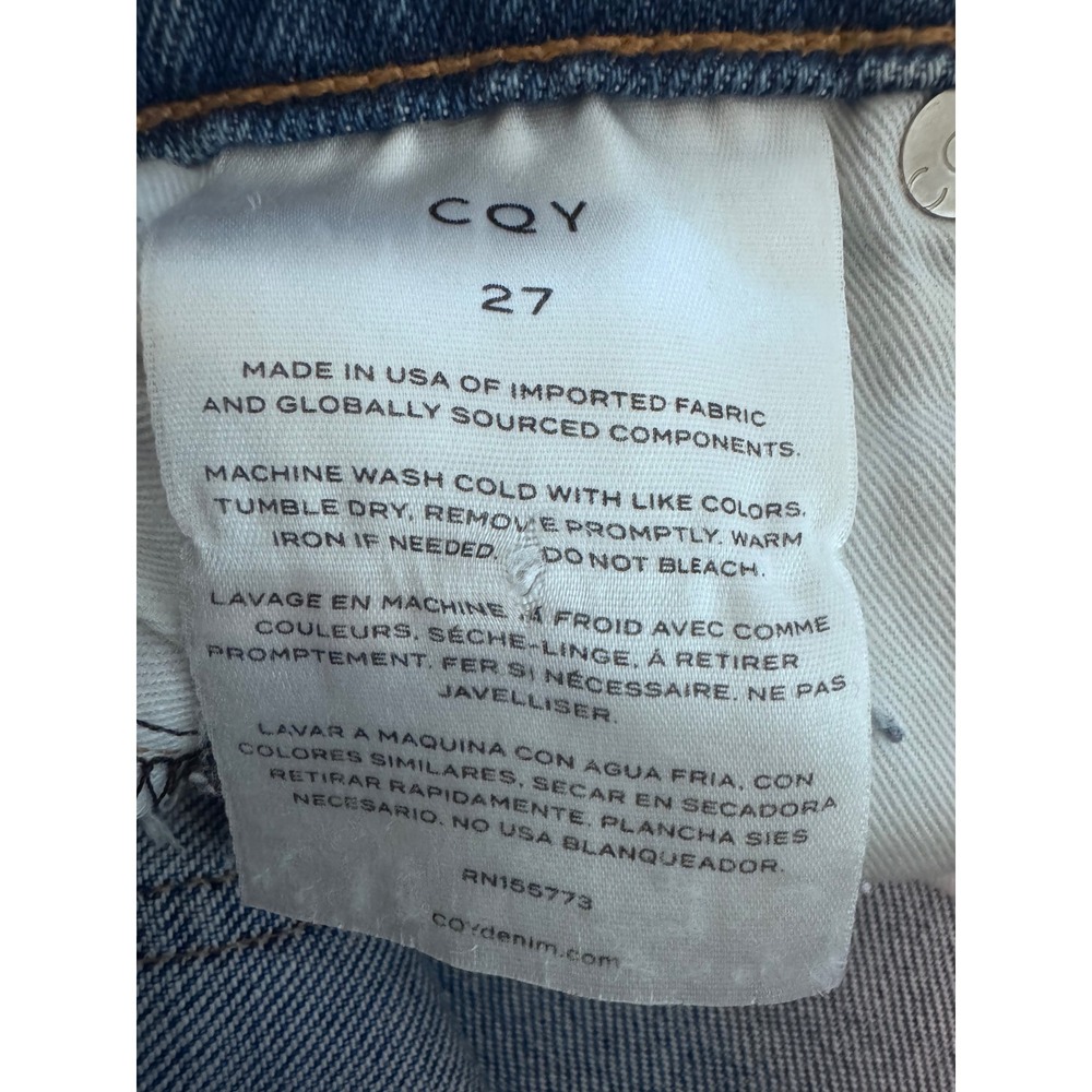 CQY Wes‎ Flares in Dream Size 27 Bootcut Jeans Distressed Hem - Picture 7 of 11